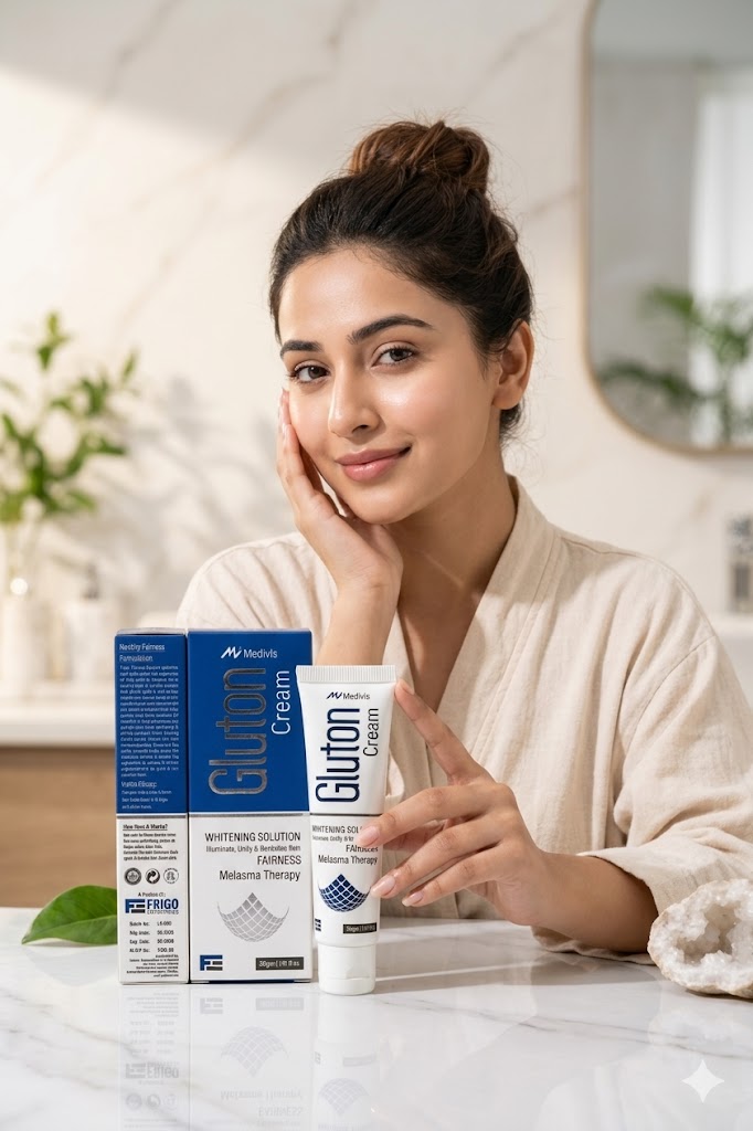 ✨🤍 Gluton Whitening Cream – Bright & Glowing Skin 🤍✨