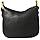 Prada Vitello Phenix Black Leather Crossbody Bag with Web Stripe Strap Gold-Tone Hardware Adjustable Shoulder Strap Zip Top Interior Pockets Italian New
