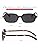 AIEYEZO Retro Rectangular Sunglasses for Women Fashion Square Sun Glasses Trendy Vintage Small Frame Shades