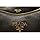 Prada Vitello Phenix Black Leather Crossbody Bag with Web Stripe Strap Gold-Tone Hardware Adjustable Shoulder Strap Zip Top Interior Pockets Italian New