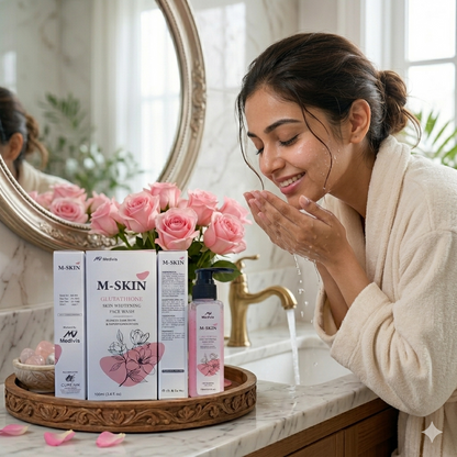 M-SKIN Glutathione Face Wash – Glow Starts Here ✨