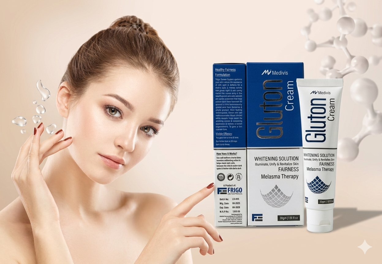 ✨🤍 Gluton Whitening Cream – Bright &amp; Glowing Skin 🤍✨