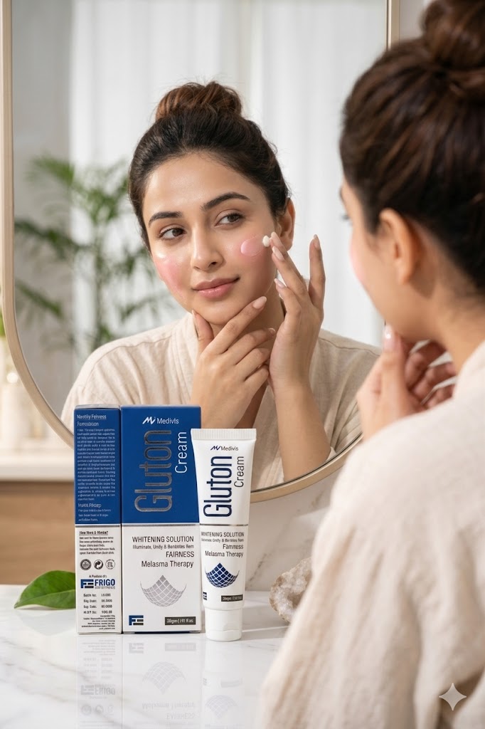 ✨🤍 Gluton Whitening Cream – Bright &amp; Glowing Skin 🤍✨