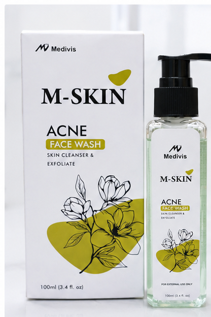 ✨ M-SKIN Acne Face Wash Your secret to clear, fresh & glowing skin 💧