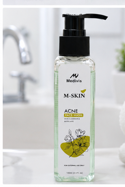 ✨ M-SKIN Acne Face Wash Your secret to clear, fresh & glowing skin 💧