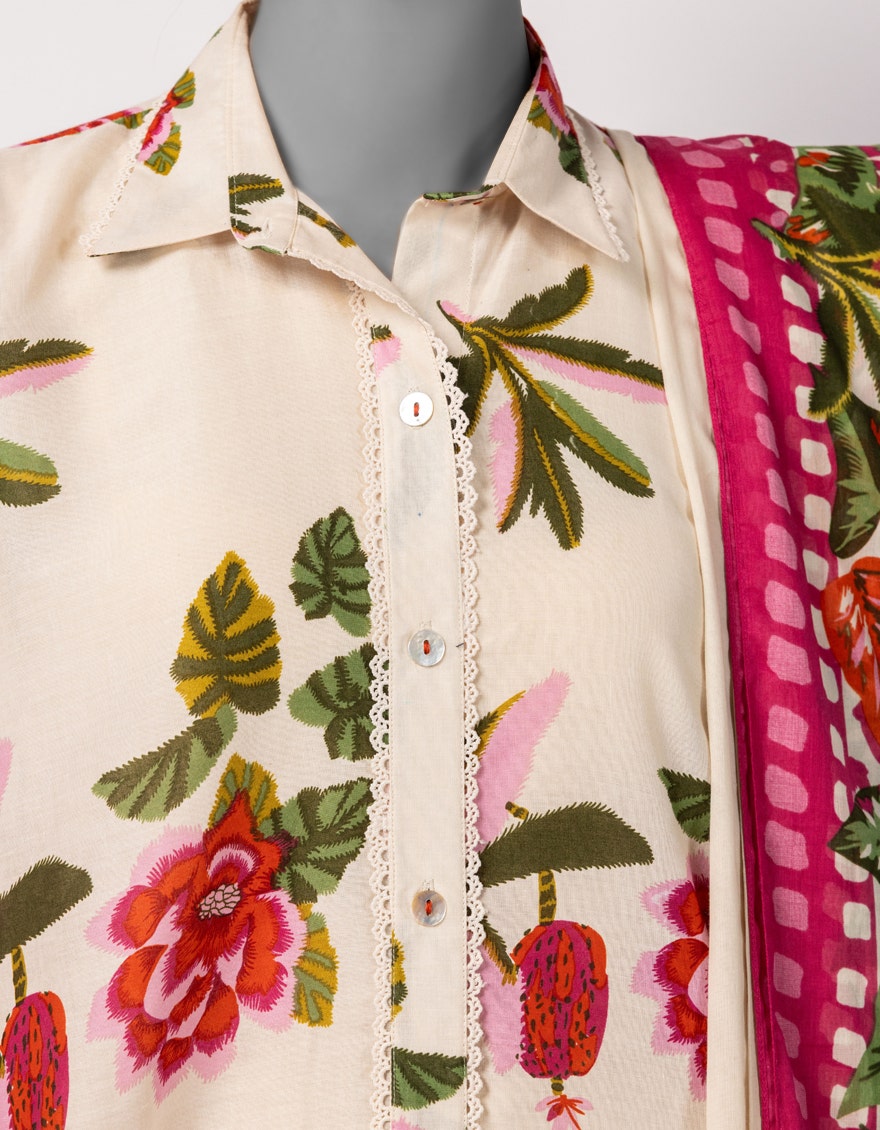 MULTICOLOR LAWN PRINTED UNSTITCHED 2PC