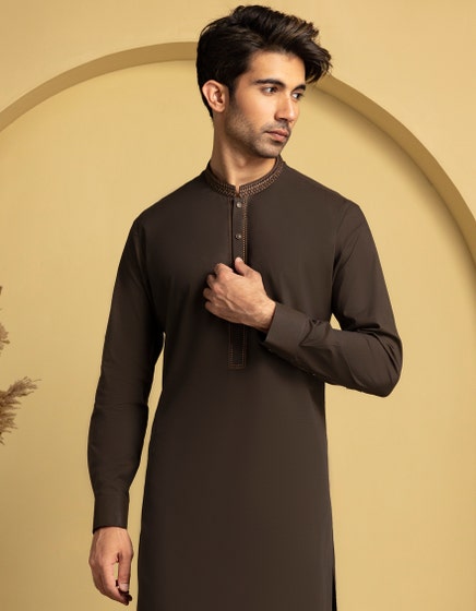 DARK GREEN COTTON KURTA TROUSER