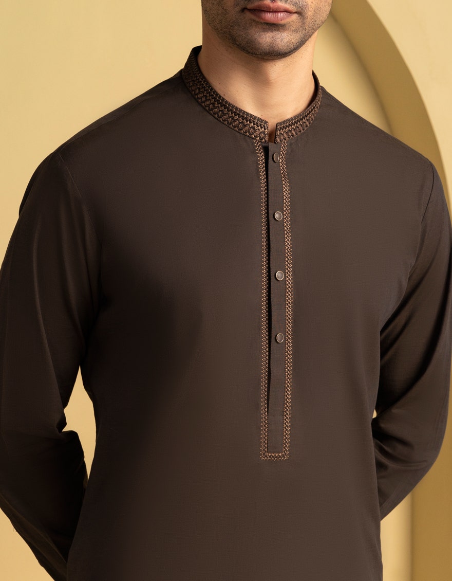 DARK GREEN COTTON KURTA TROUSER