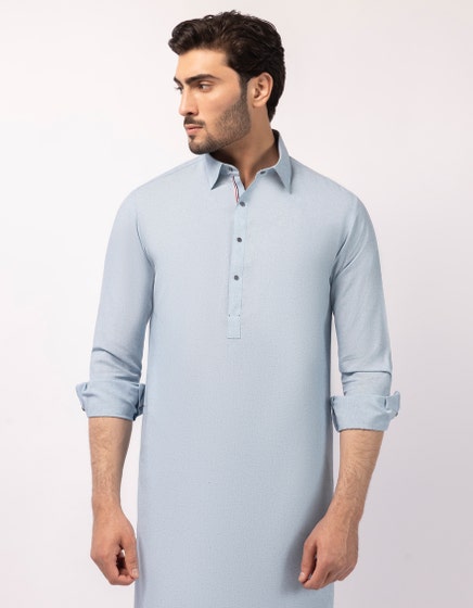 SKY BLUE CASUAL KAMEEZ SHALWAR