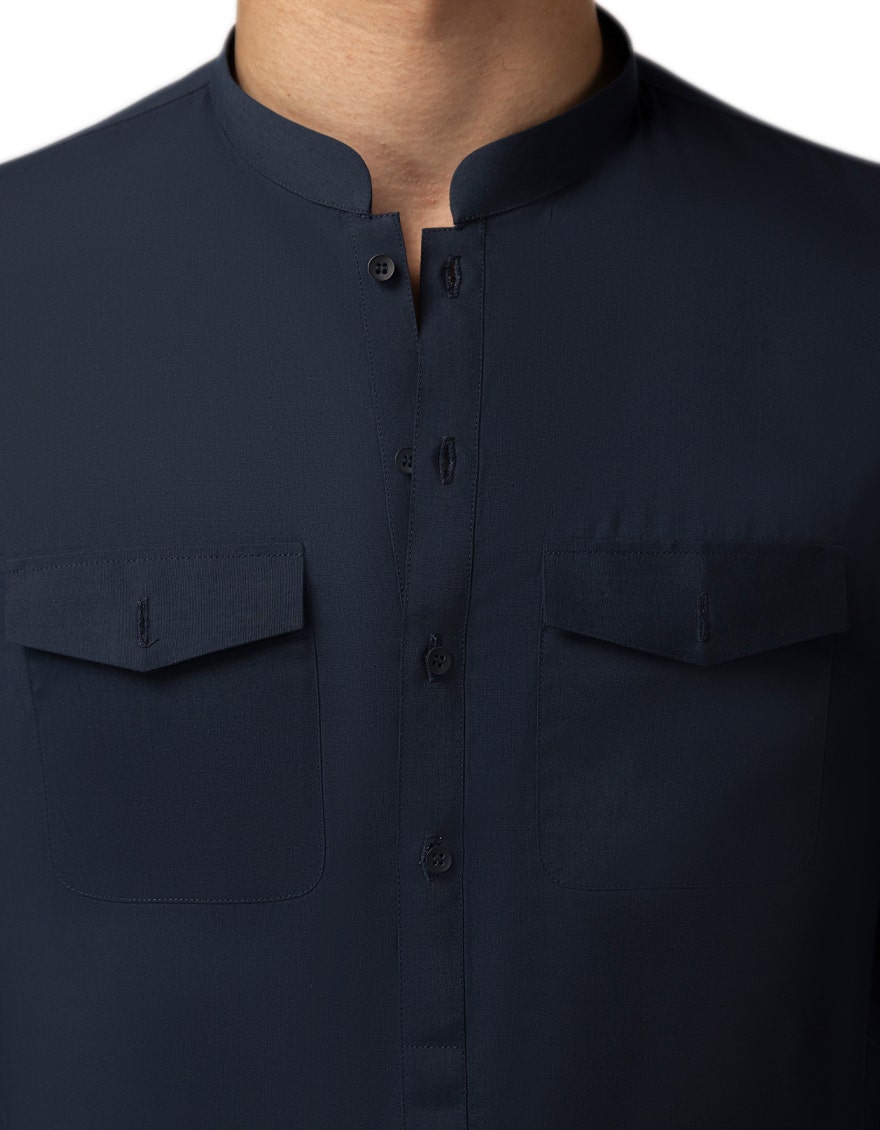 NAVY BLUE CASUAL KAMEEZ SHALWAR